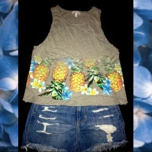 Forever 21 Tropical Crop Tank